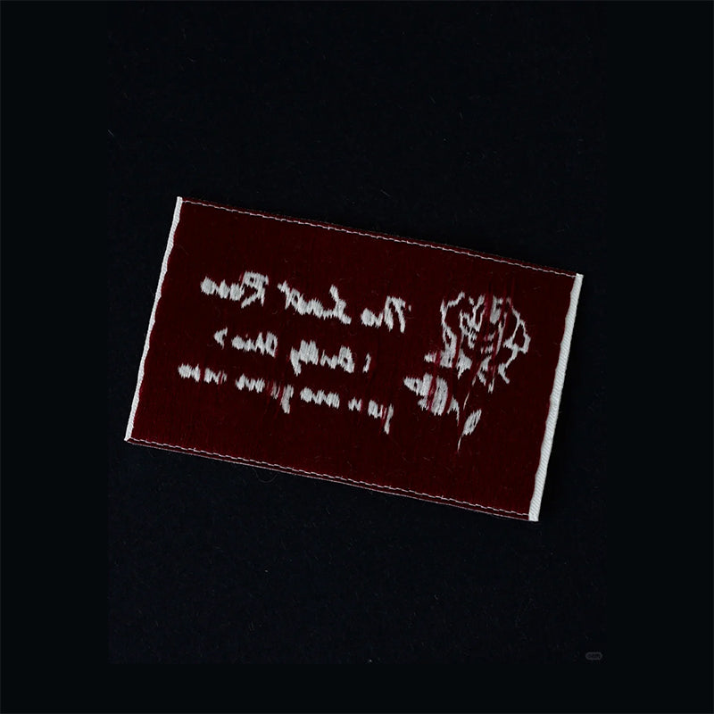 Vintage Rose Woven Label – Custom Fabric Tag with Quote “You Are Your Rose”, Embroidered Brand Label